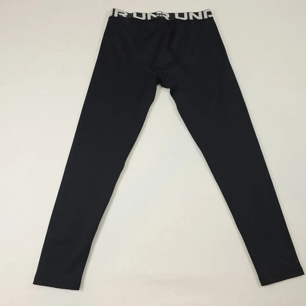 Under Armour Youth XL HeatGear Leggings Black under clothes pants - Picture 8 of 11